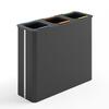 Ecoponto Reciclagem 3x60L Preto/Bambu
