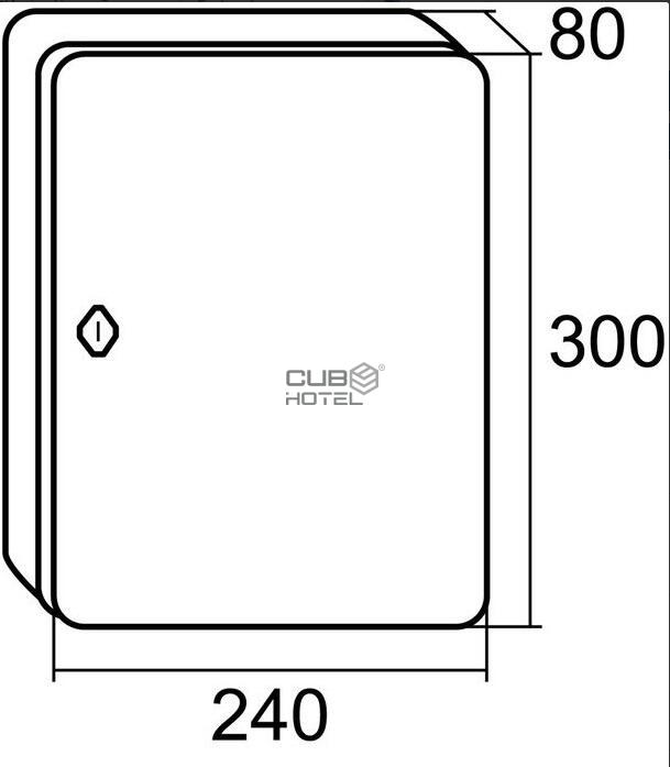 Chaveiro Metálico com fechadura 108 chaves