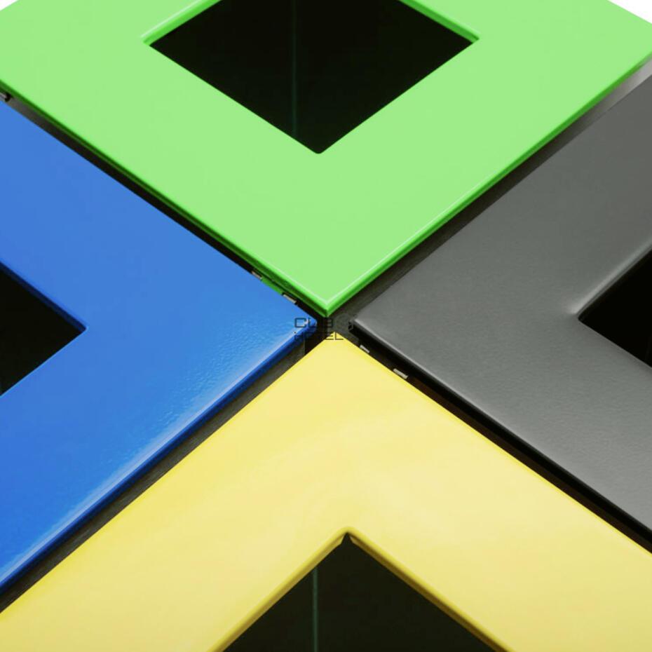 Ecoponto Individual Reciclagem Pintado 45L