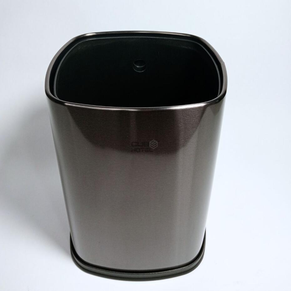 Balde de Hotel Quadrado 10L com Corpo Duplo e Saco Oculto