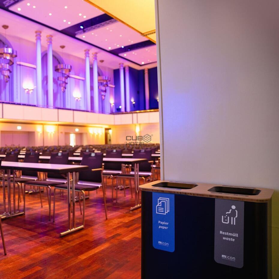 Ecoponto Reciclagem 3x60L Preto/Bambu