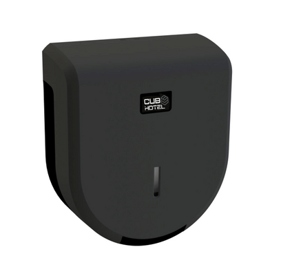 Porta Rolos Preto Mate ABS CUBOHOTEL