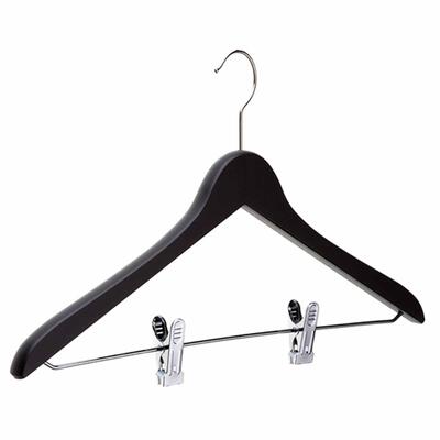 50 Cabides Preto Gancho Preto e Pinças Cromadas