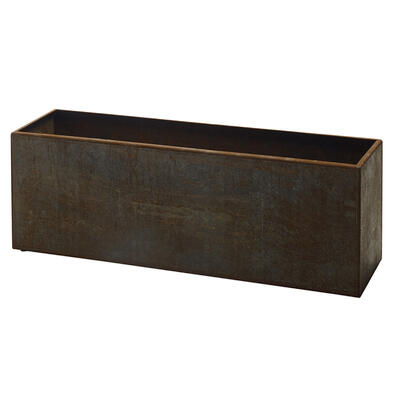  Floreira Retangular em Aço Corten