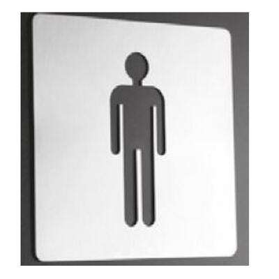 Pictograma WC Mobilidade Reduzida Em Inox 150X150Mm