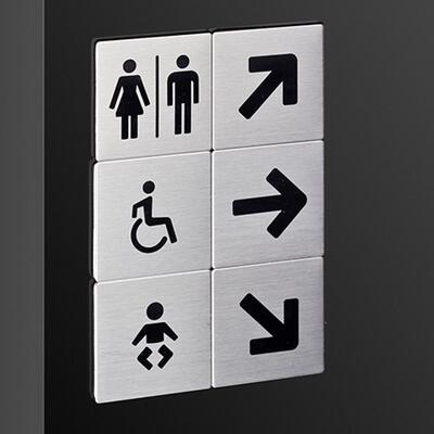 Pictograma WC Mini Adesivo Wc Homem / Mulher