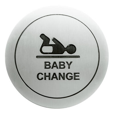  Pictograma Inox Adesivo Fraldário Bebé