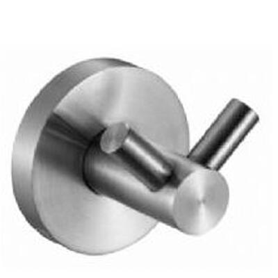 Cabide De Parede Duplo Em Inox Escovado