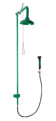 Chuveiro De Emergência de Parede com lava-olhos Polipropileno