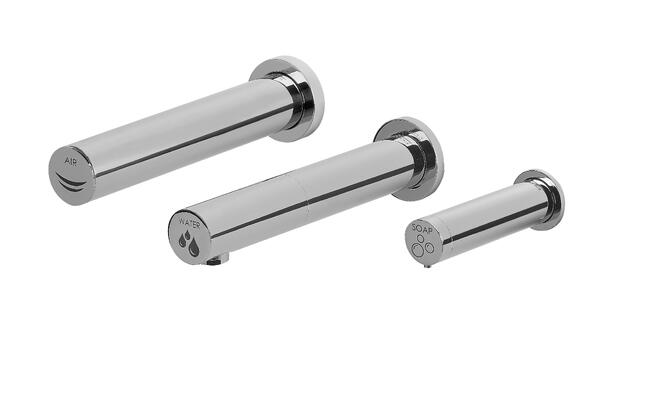 Conjunto ALL-IN-ONE Secador de mãos, Doseador sabão e Torneira 